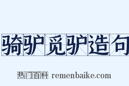 骑驴觅驴造句是什么意思的图片